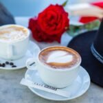 dating, romantic couple, love, heart, young woman, cafe date